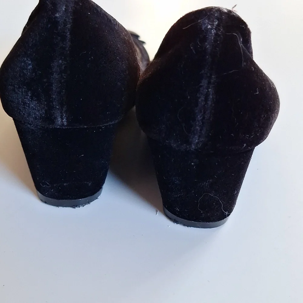 Nordstrom Velvet Open Toe Wedge Heel